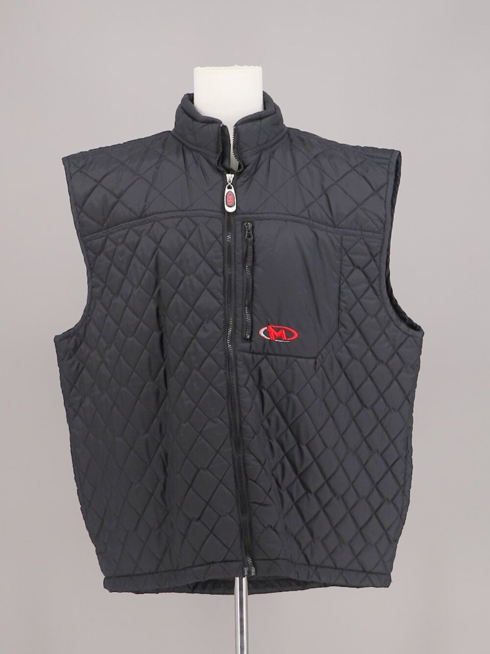 MARKER Men's Quilted Puffer Vest in Black Size XXL